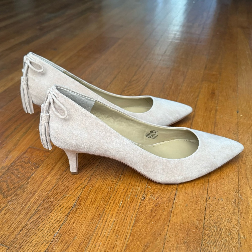G.l.L.L.I. Suede Tassel Kitten Heels
